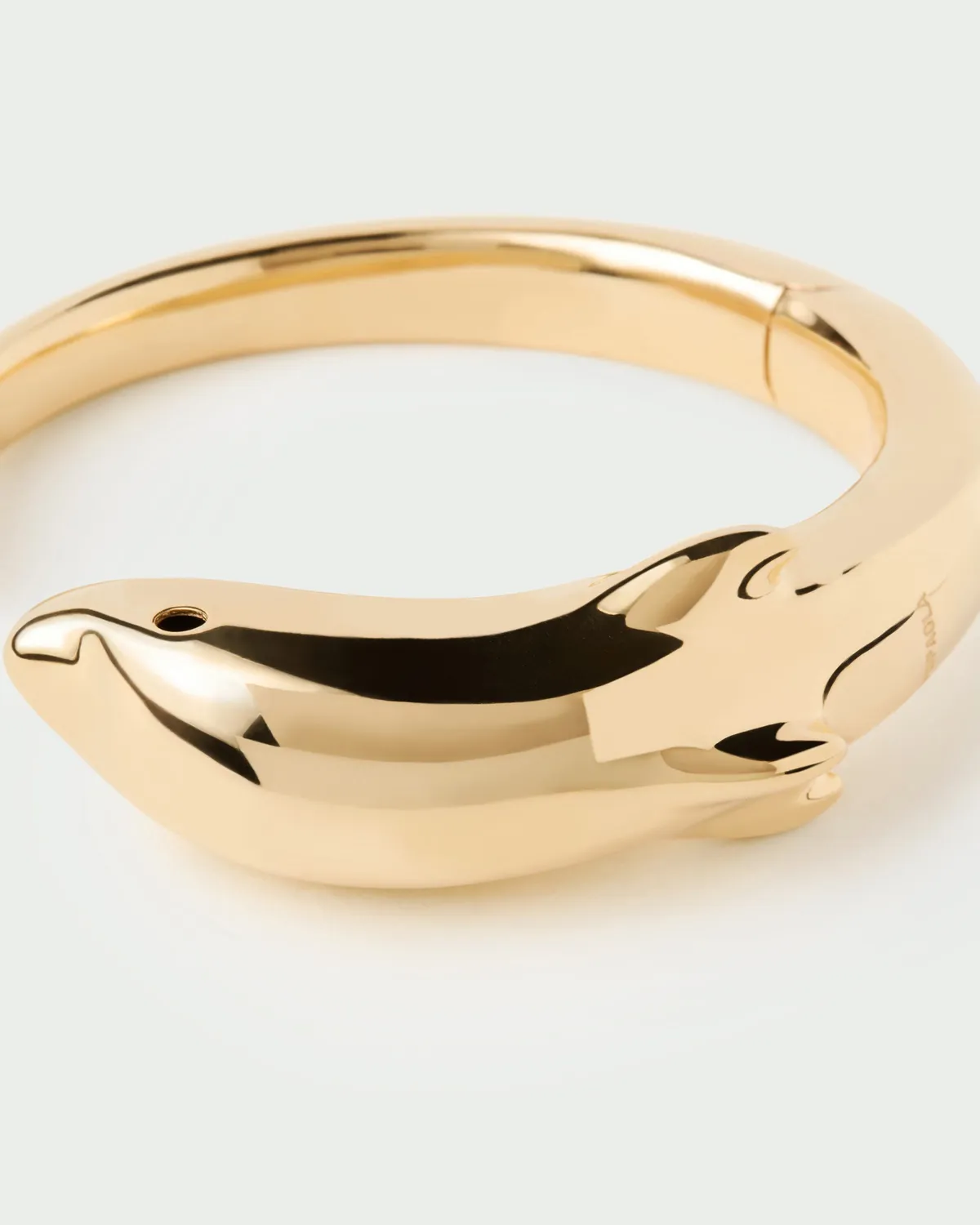 PDPAOLA Dolphin bracelet jonc doré 16 mm