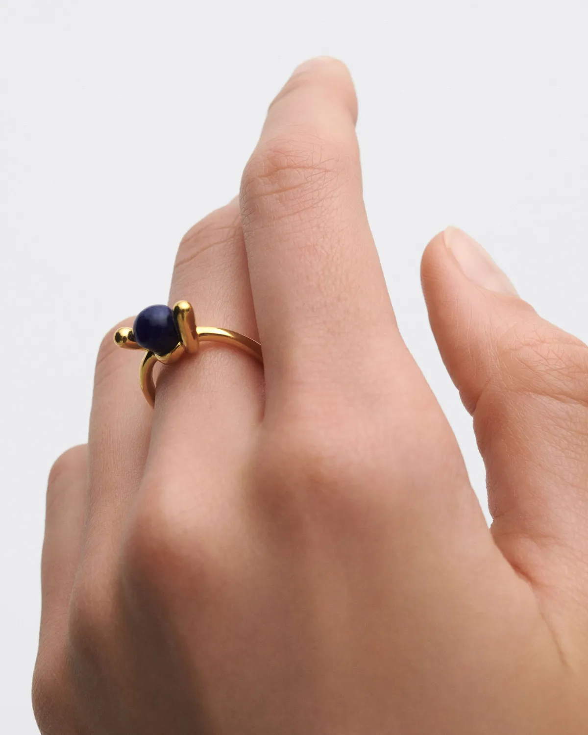 PDPAOLA Nexus bague sodalite bleu nuit