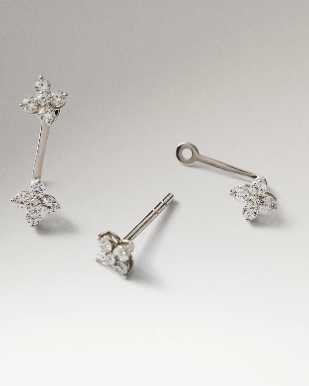 PDPAOLA Maggie boucles or blanc diamants