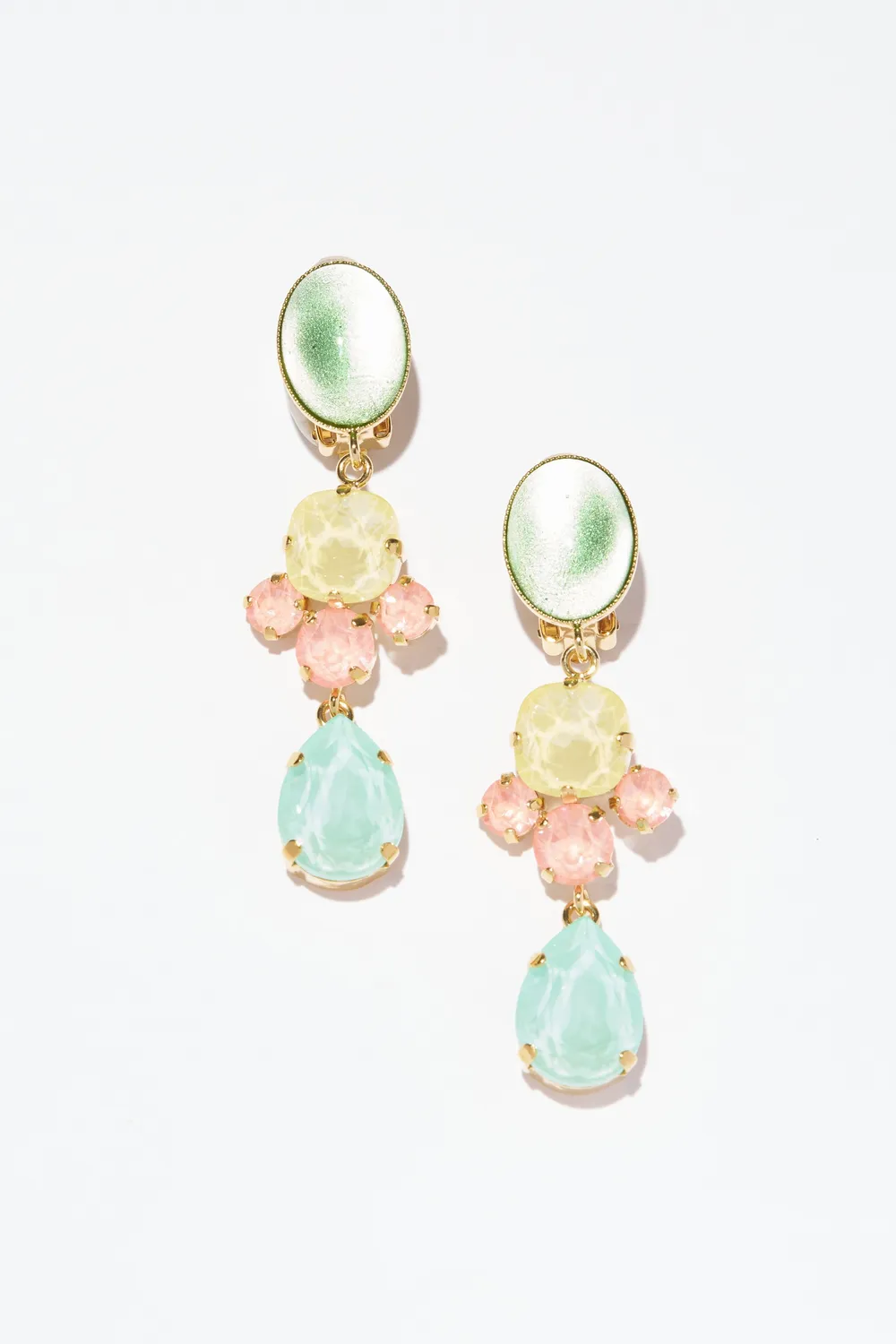 Philippe Ferrandis Sorbet boucles d’oreilles clips longues