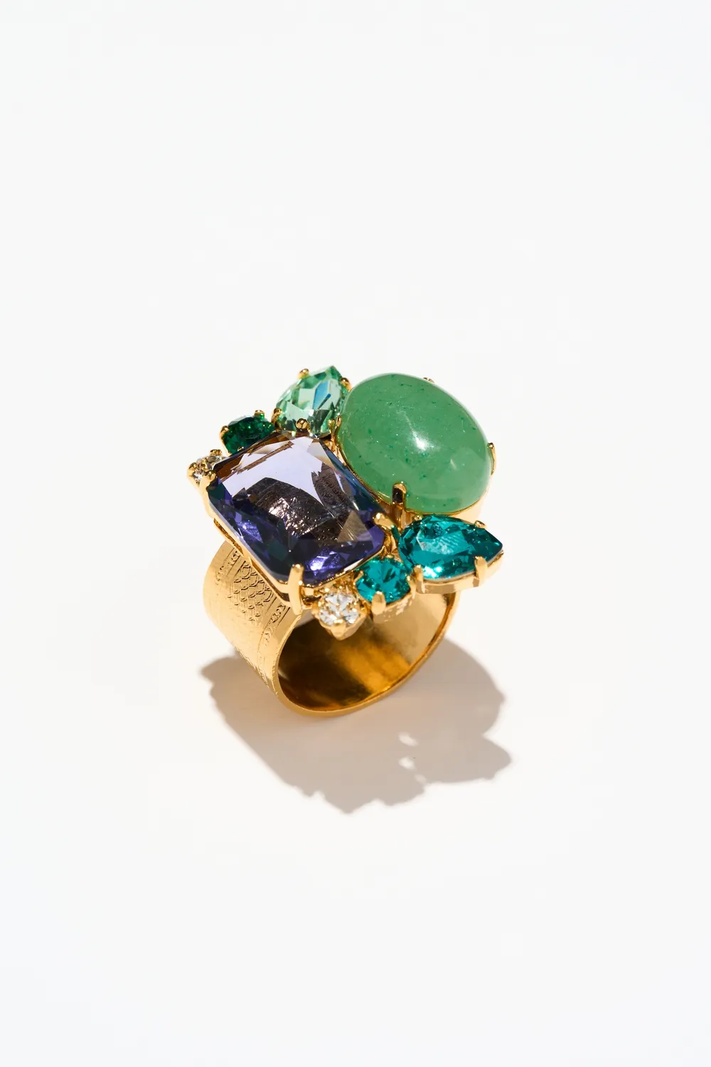 Philippe Ferrandis Castiglione bague ajustable dorée