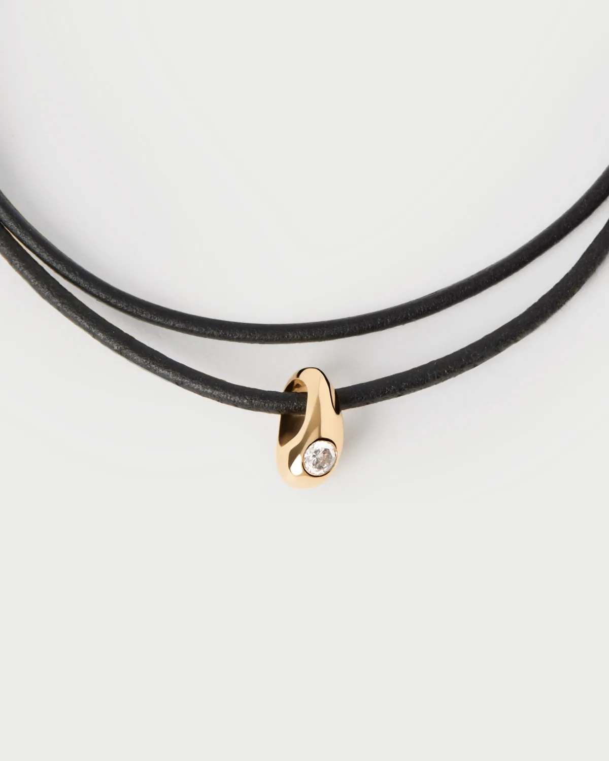 PDPAOLA Serena pendentif or zirconia blanc 9,5 mm
