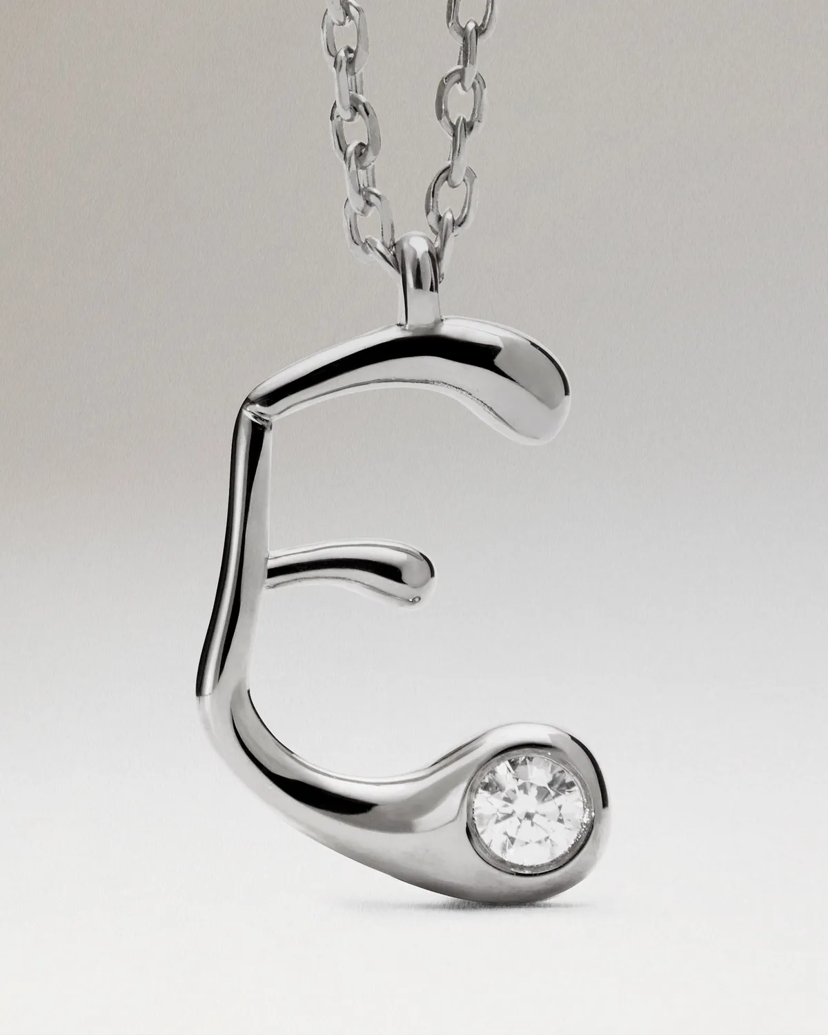 PDPAOLA Letters Initial E collier argent lettre E