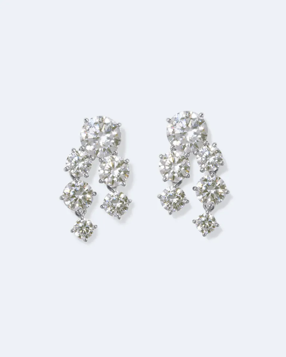 Completedworks Infinite Void boucles zirconia argent recyclé