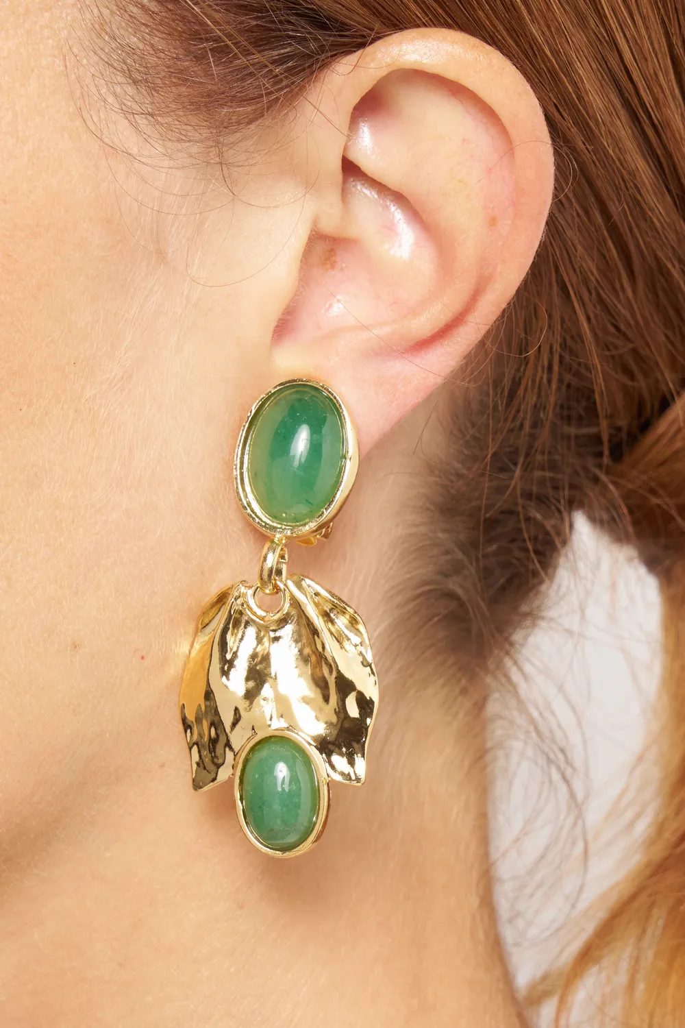 Philippe Ferrandis Grace boucles d'oreilles clips émail
