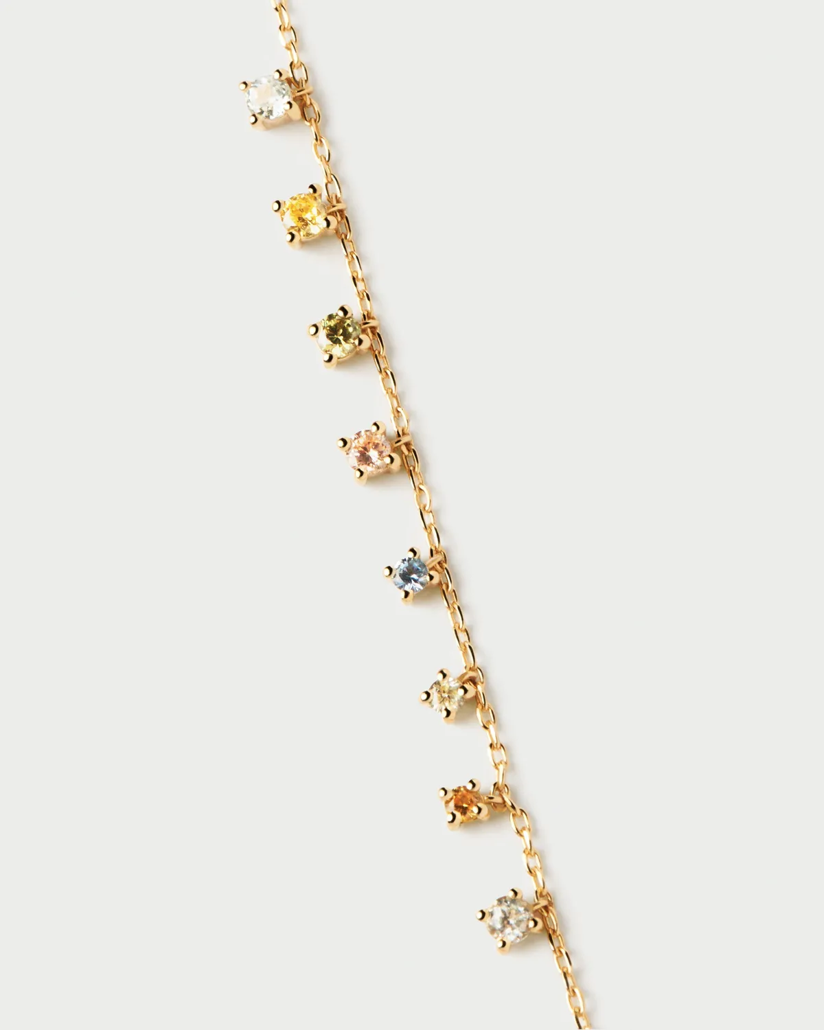 PDPAOLA Rainbow Salsa collier multicolore zirconias