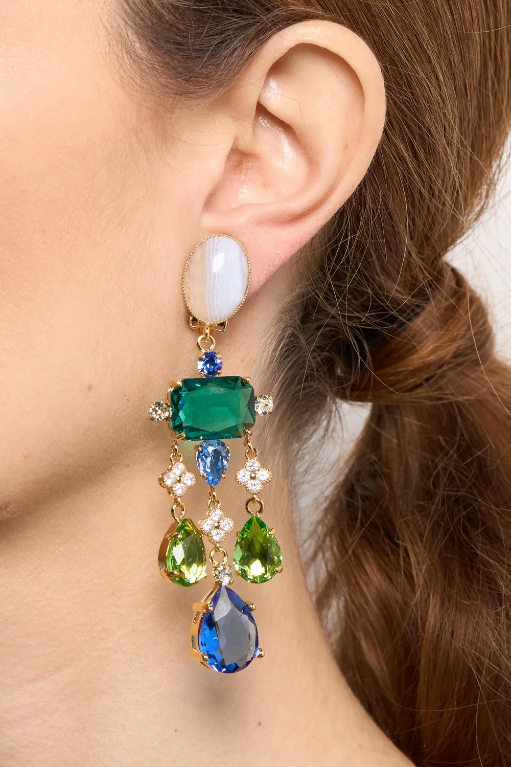 Philippe Ferrandis Castiglione boucles clips or fin 24 carats