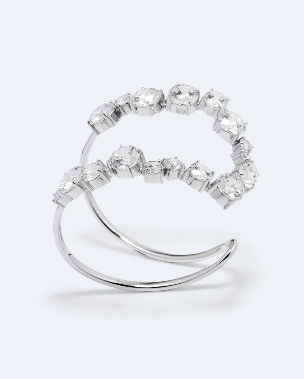 Completedworks Myth manchette zirconia rhodié