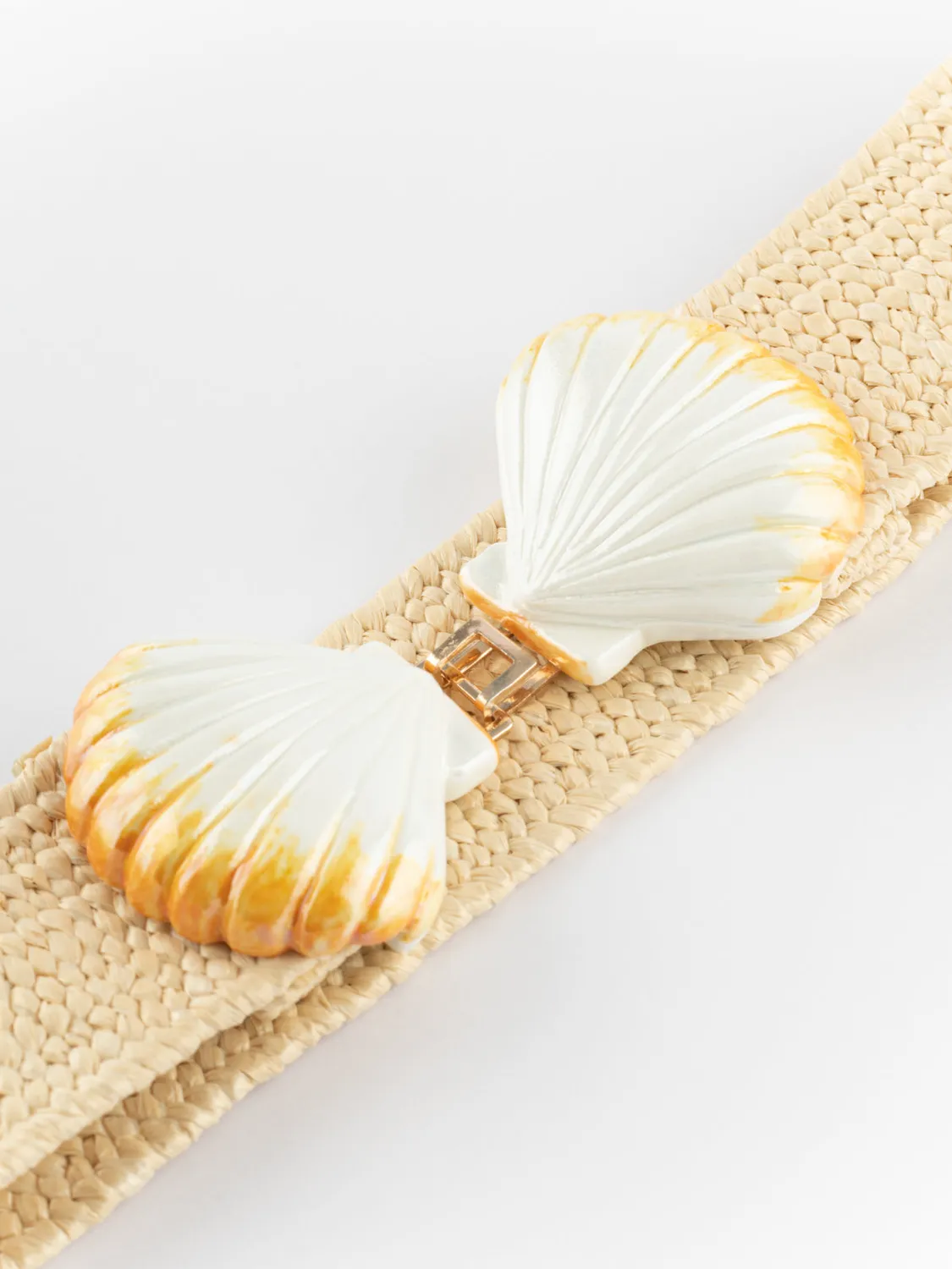 Nach Bijoux Poésie ceinture élastique raphia 4 cm