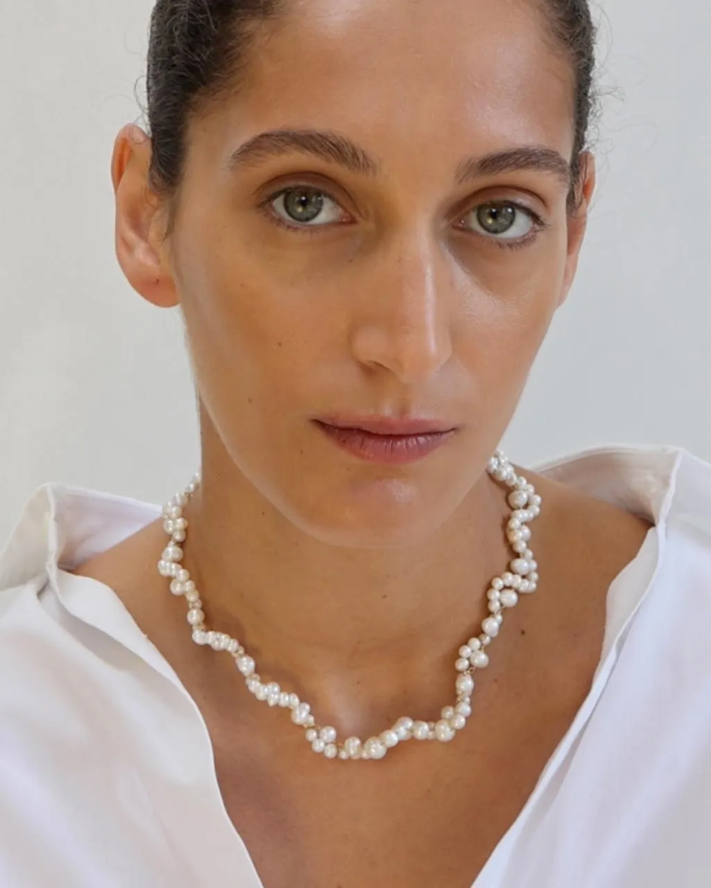 Completedworks Tide collier perle vermeil ras du cou