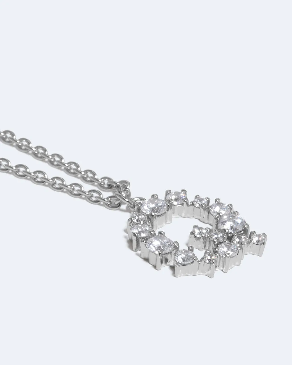 Completedworks Glitchy Q collier rhodié