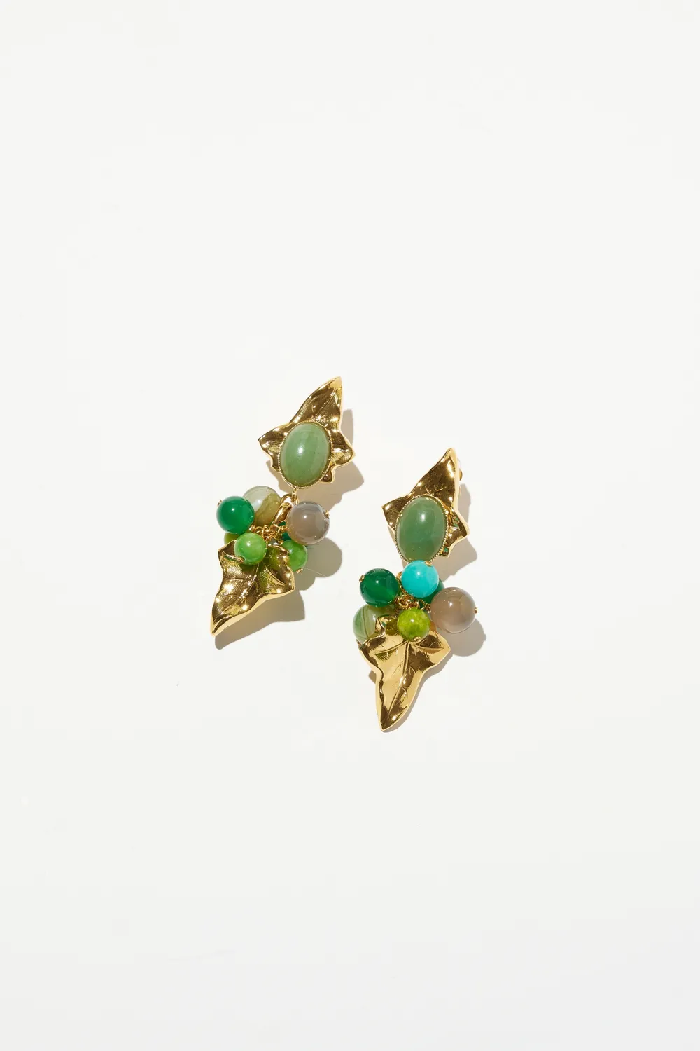 Philippe Ferrandis Eclosion boucles d’oreilles clips dorées