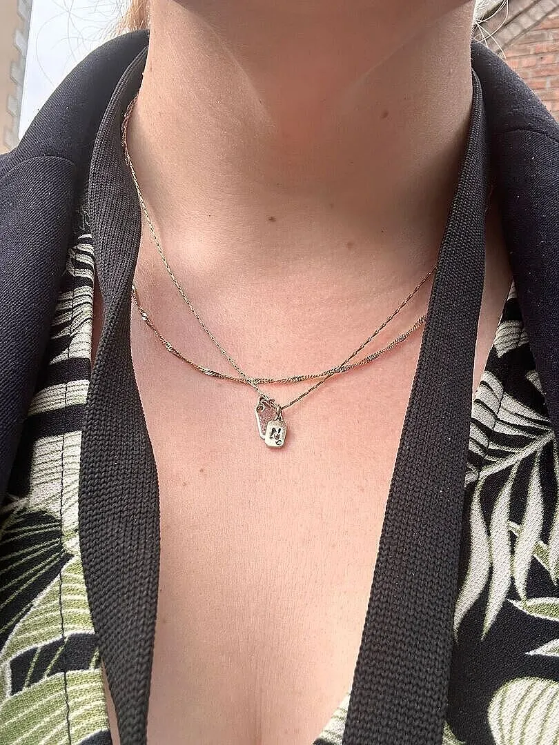 Astrid & Miyu Bold Astrid Chain collier or massif maillons