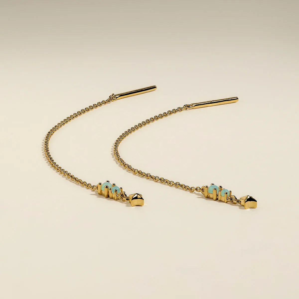 Astrid & Miyu Cosmic Opal boucles plaqué or