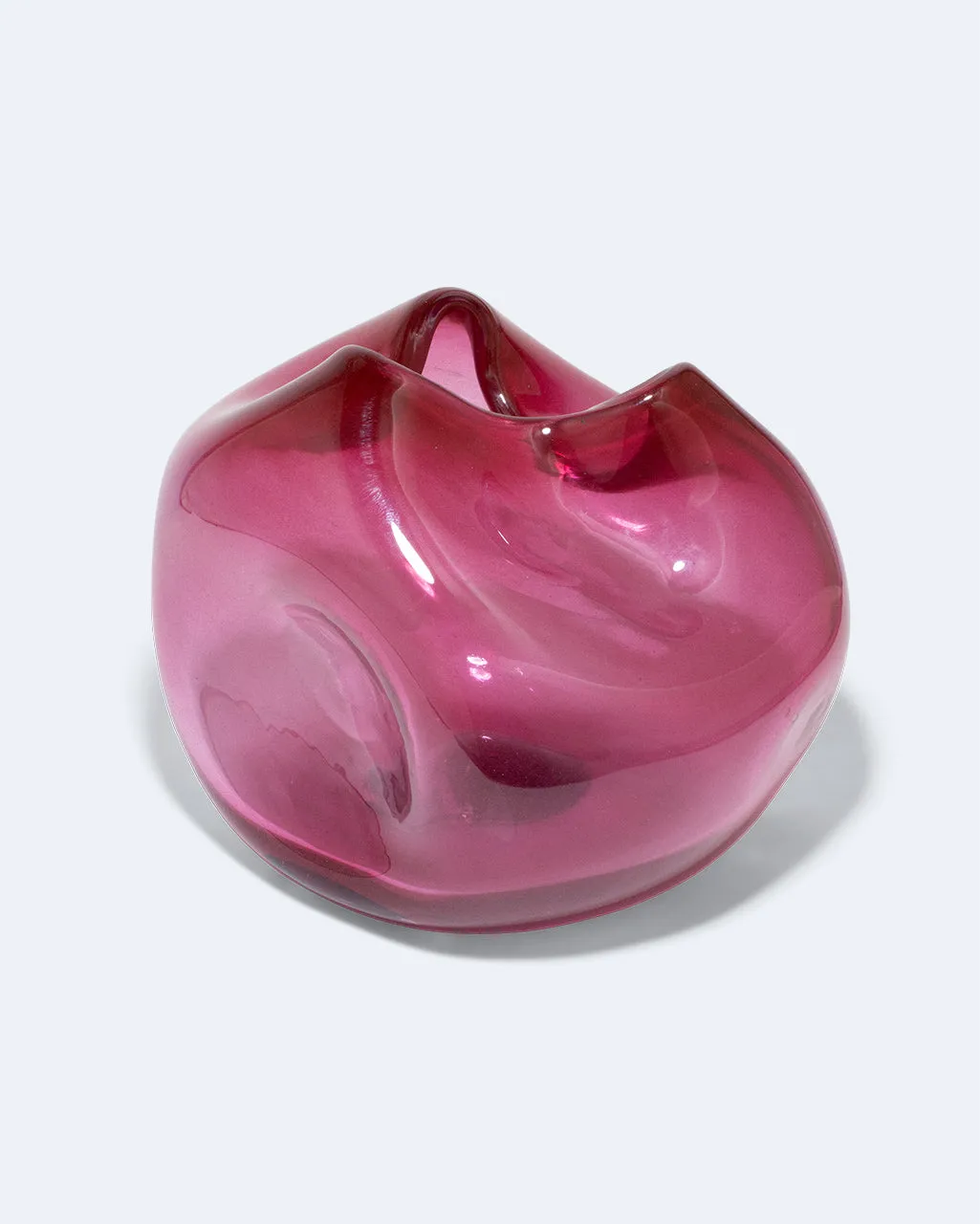 Completedworks Bubble vase magenta verre recyclé
