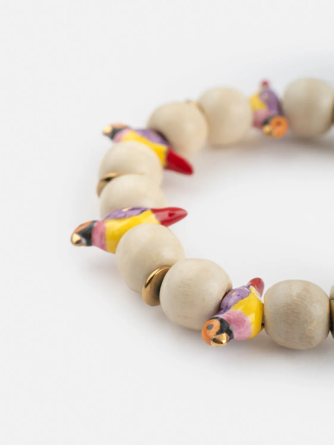 Nach Bijoux diamant de Gould bracelet porcelaine colore elastique