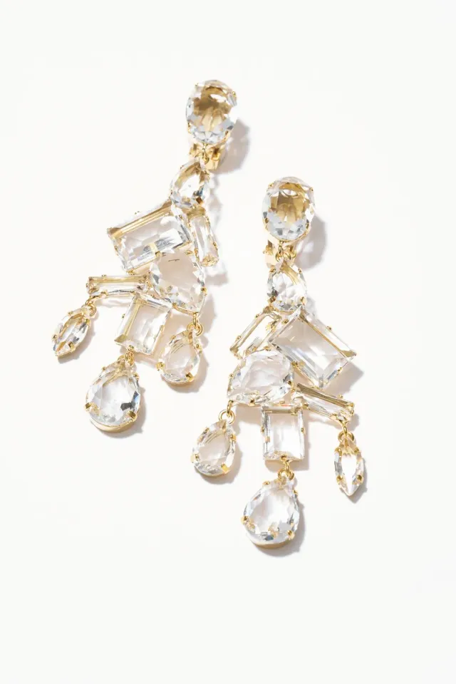Philippe Ferrandis Fenice boucles clips quartz rose 9,5cm