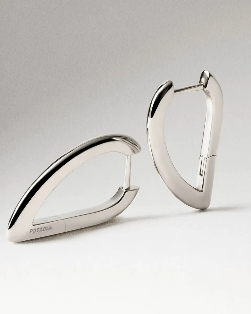 PDPAOLA Vento mini créoles argent rhodié 22 mm