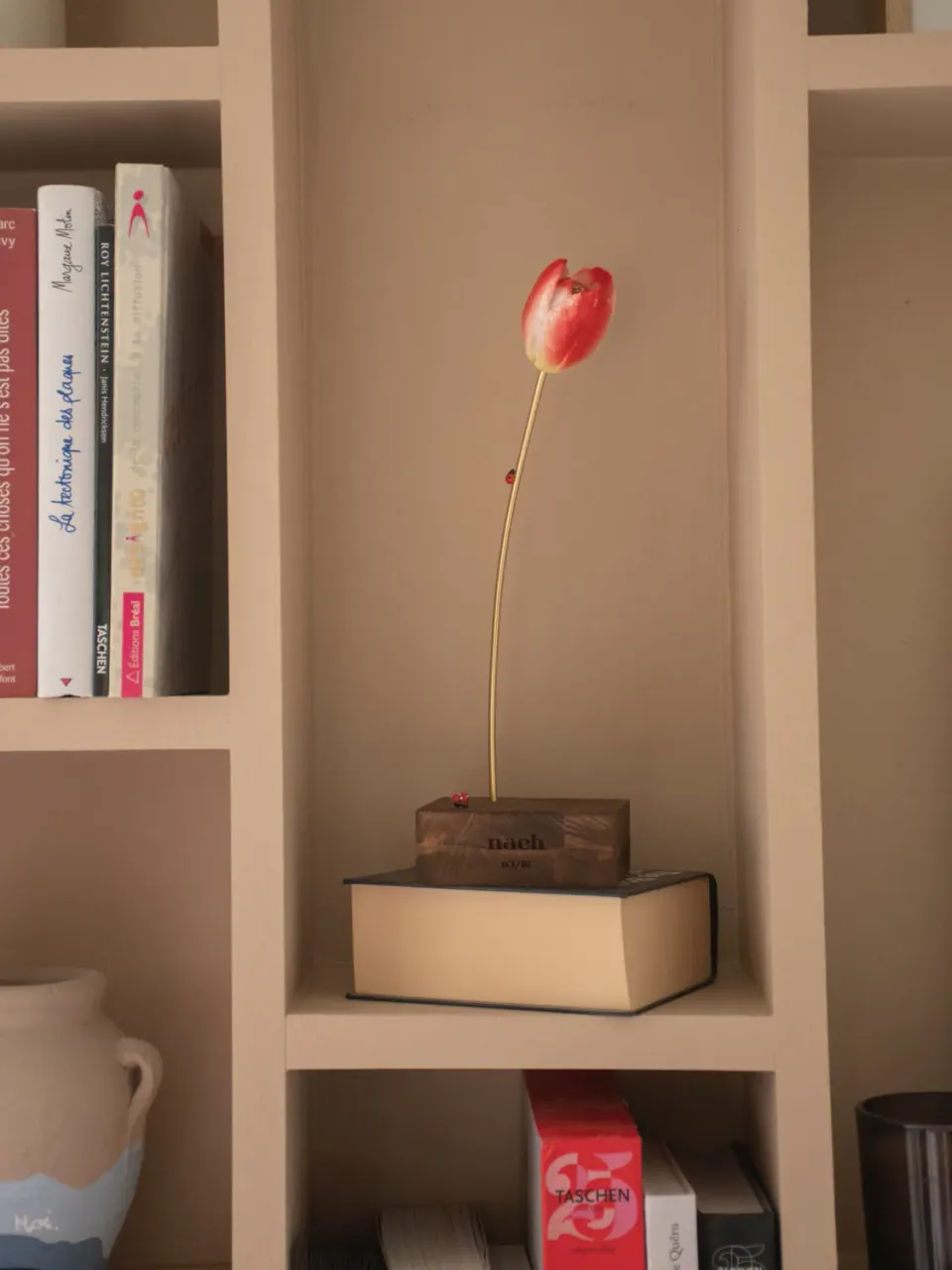 Nach Bijoux Tulipe Éternelle rouge porcelaine numérotée