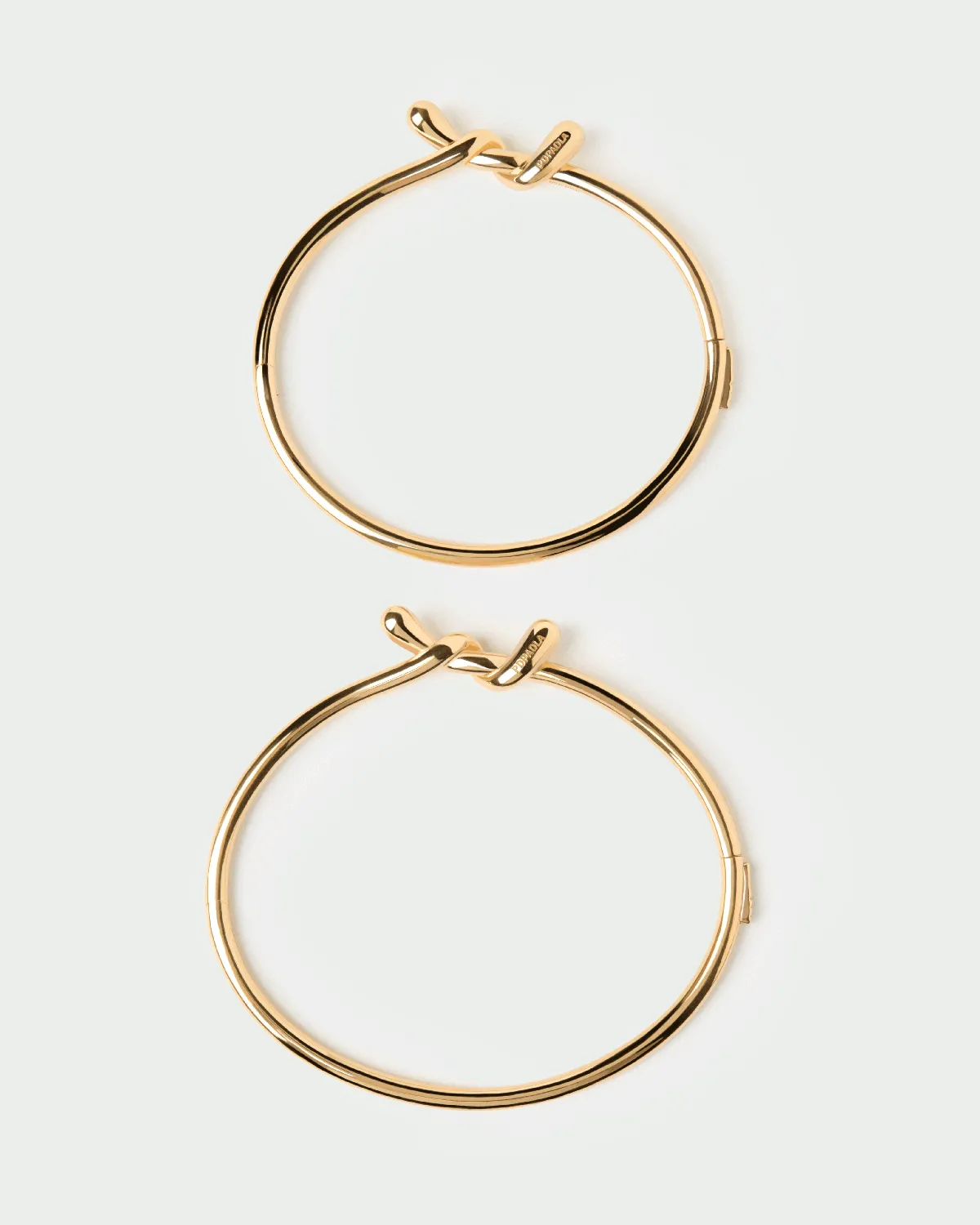 PDPAOLA Twist bracelet jonc plaqué or 2,7 mm