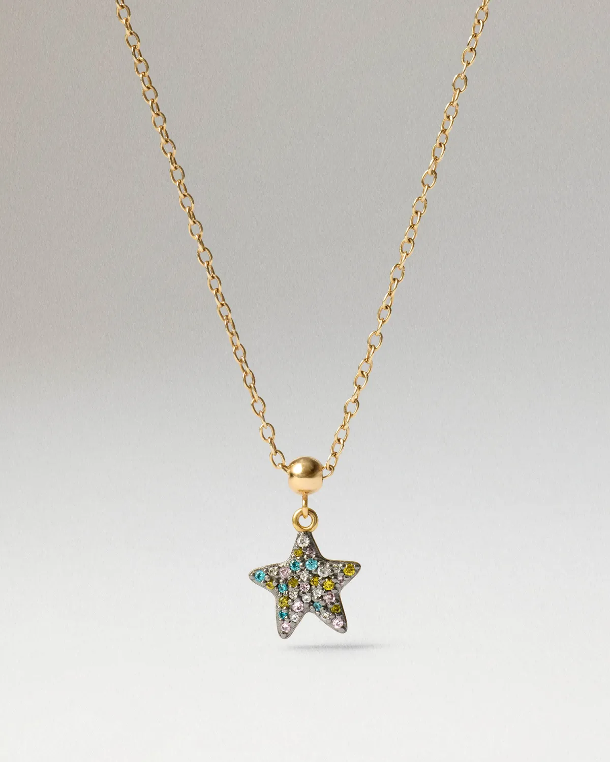 PDPAOLA Candy Star charm étoile dorée zircone