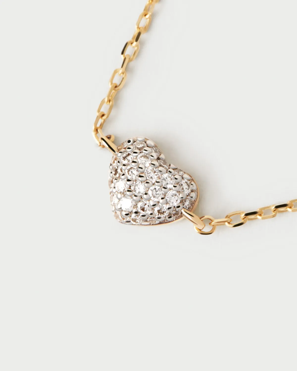PDPAOLA Fine bracelet coeur or 18 carats diamants 15-18 cm