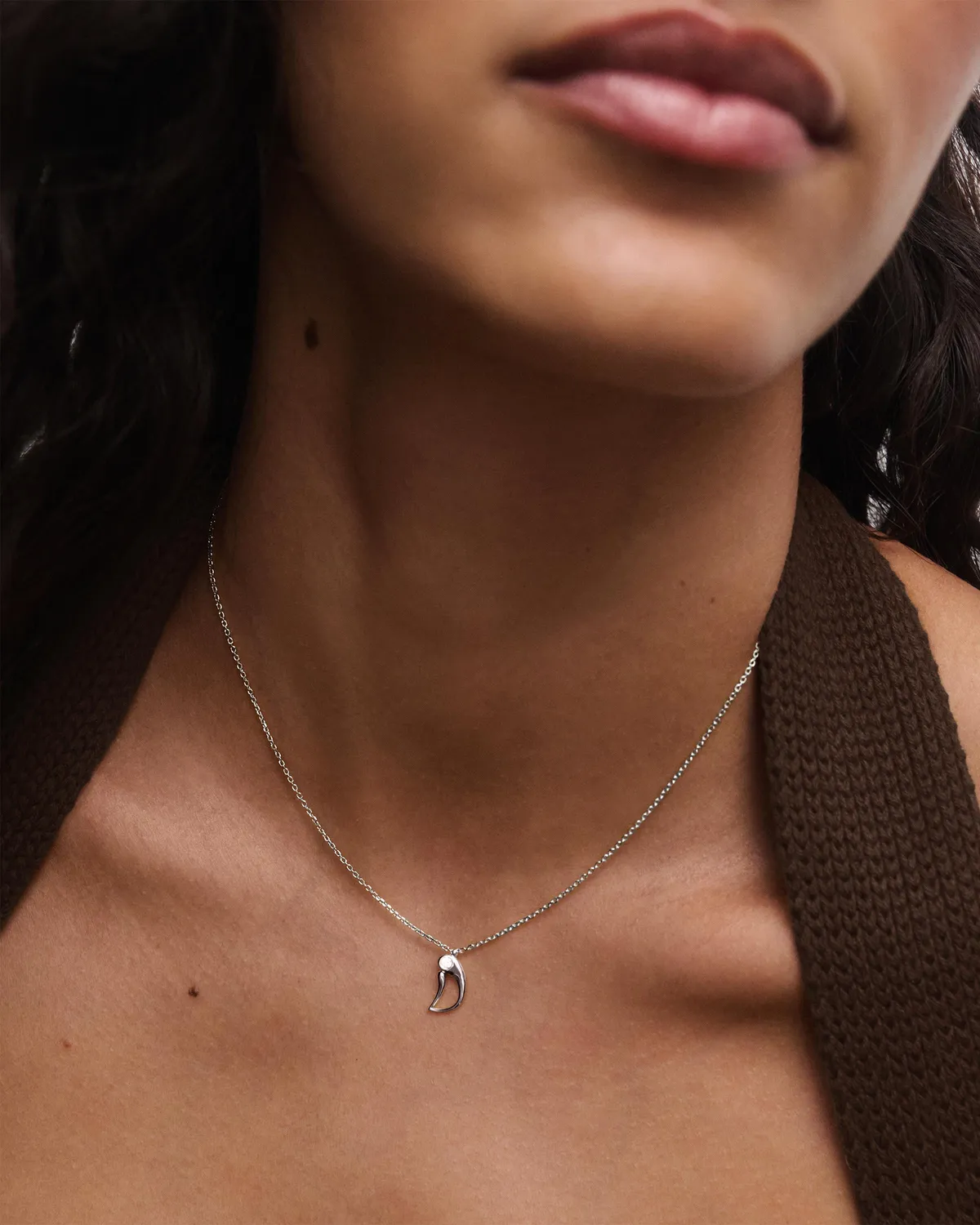 PDPAOLA Initial D collier argent 40-50 cm