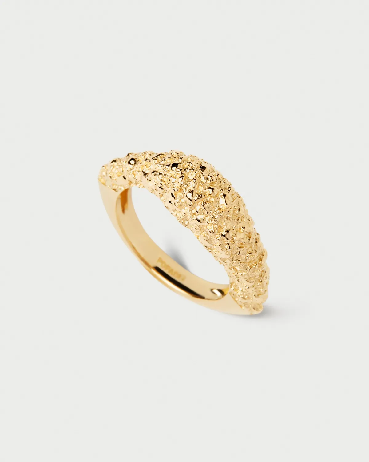 PDPAOLA Duna bague large plaqué or 18 carats