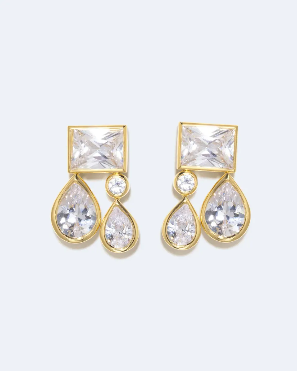 Completedworks A Reasonable Amount of Chaos boucles d'oreilles zirconia