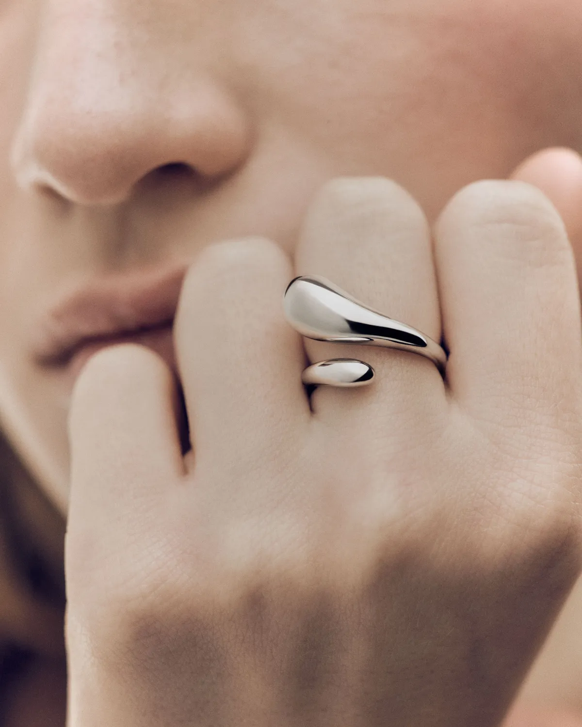PDPAOLA Orbit bague large argent
