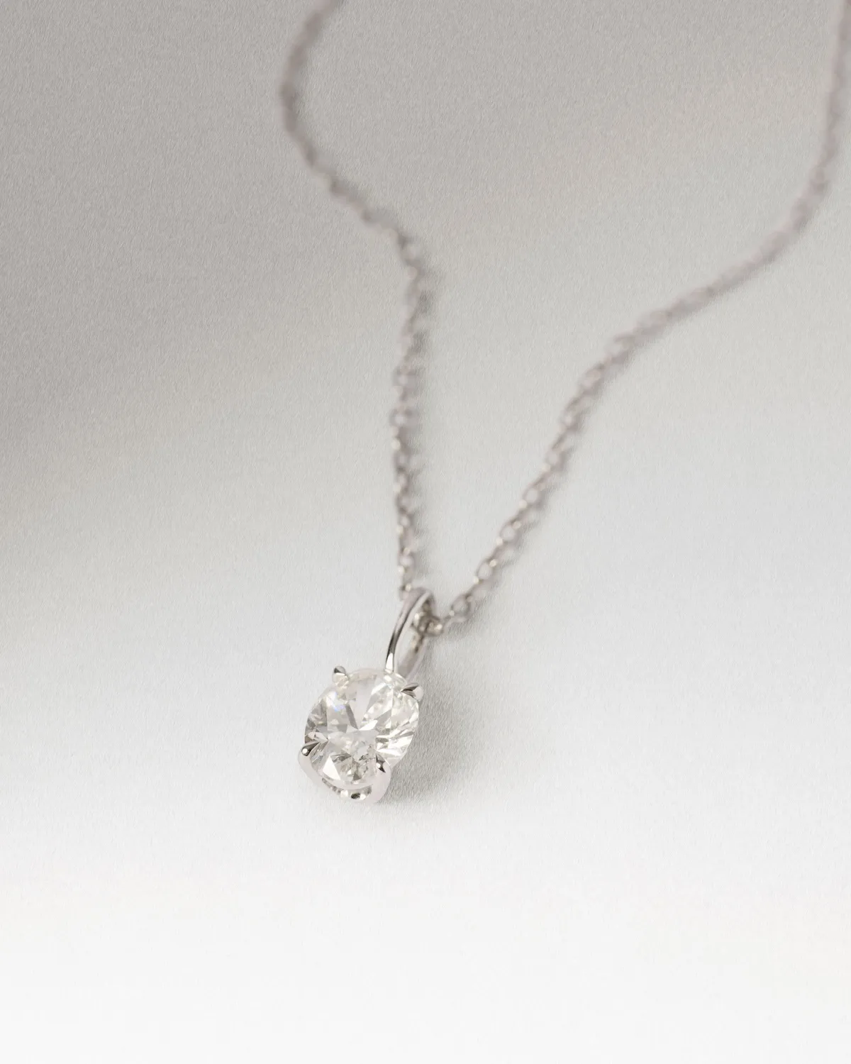 PDPAOLA Ace pendentif or blanc diamant 0,5 ct