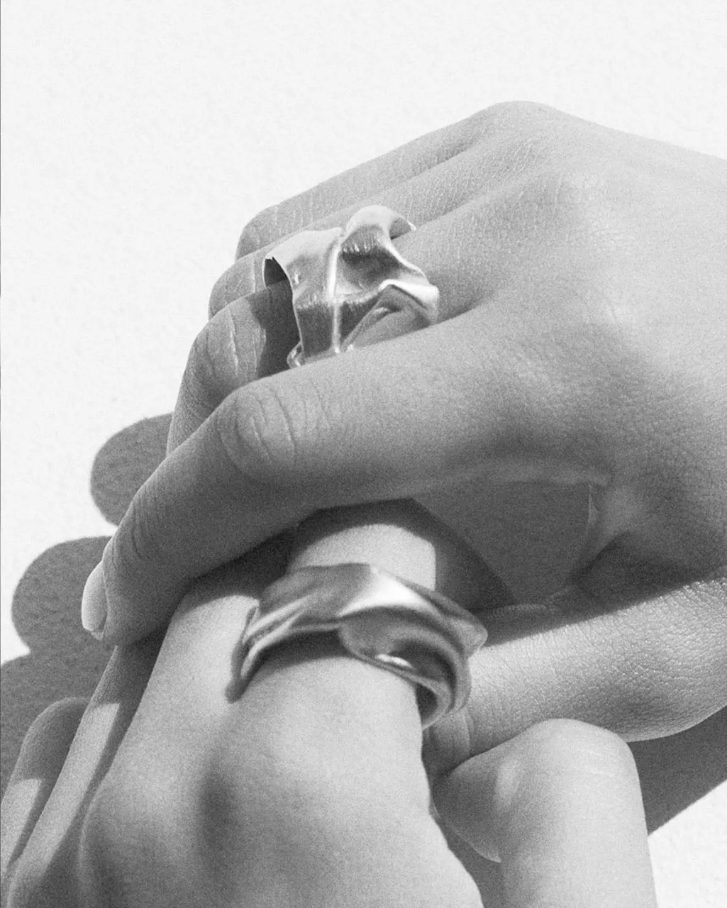 Completedworks Crunched bague argent recyclé taille R