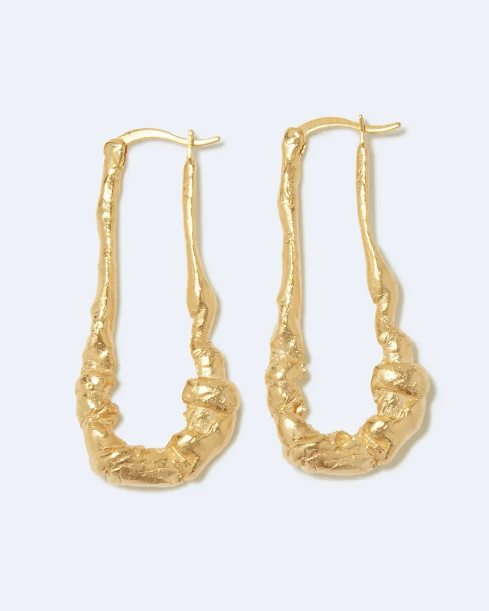 Completedworks Dripstone boucles d'oreilles plaqué or