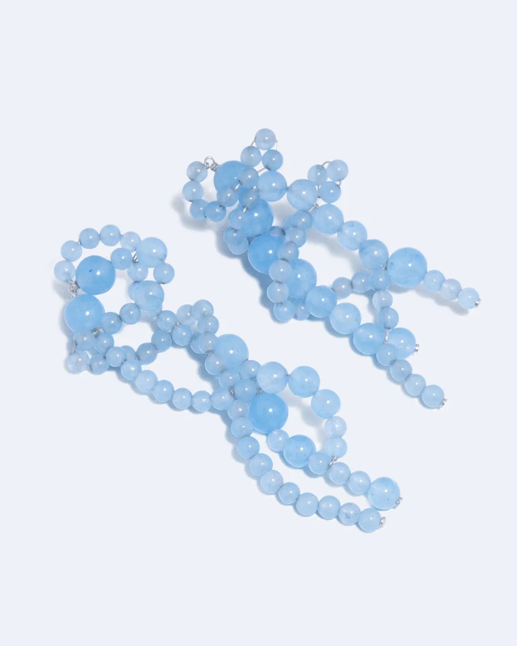 Completedworks Floe boucles agate bleue argent recyclé
