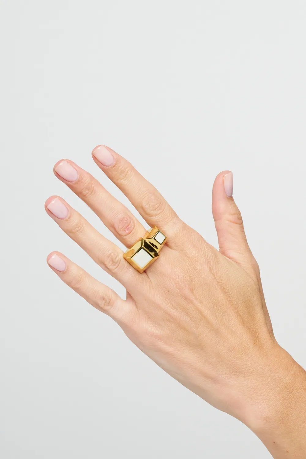 Philippe Ferrandis Kheops Double Ring bague or fin