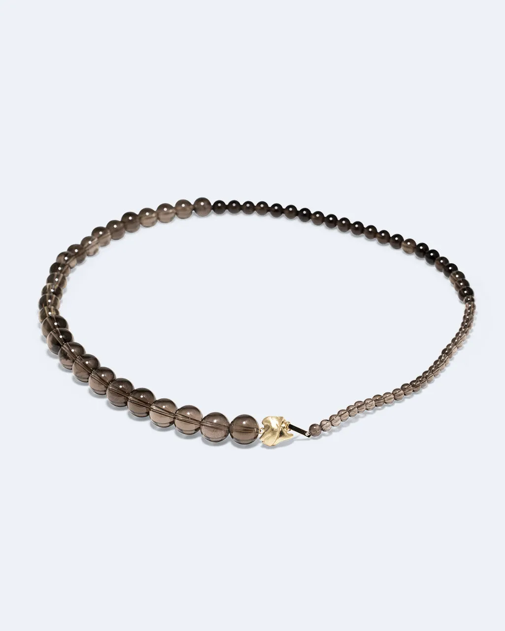Completedworks Tidelands Collier quartz fumé vermeil doré