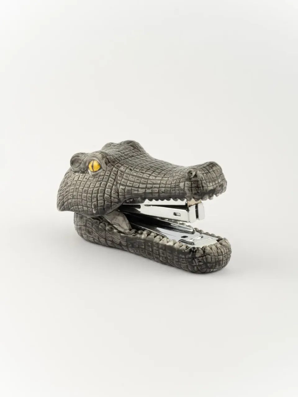 Nach Bijoux Crocodile agrafeuse porcelaine n°10