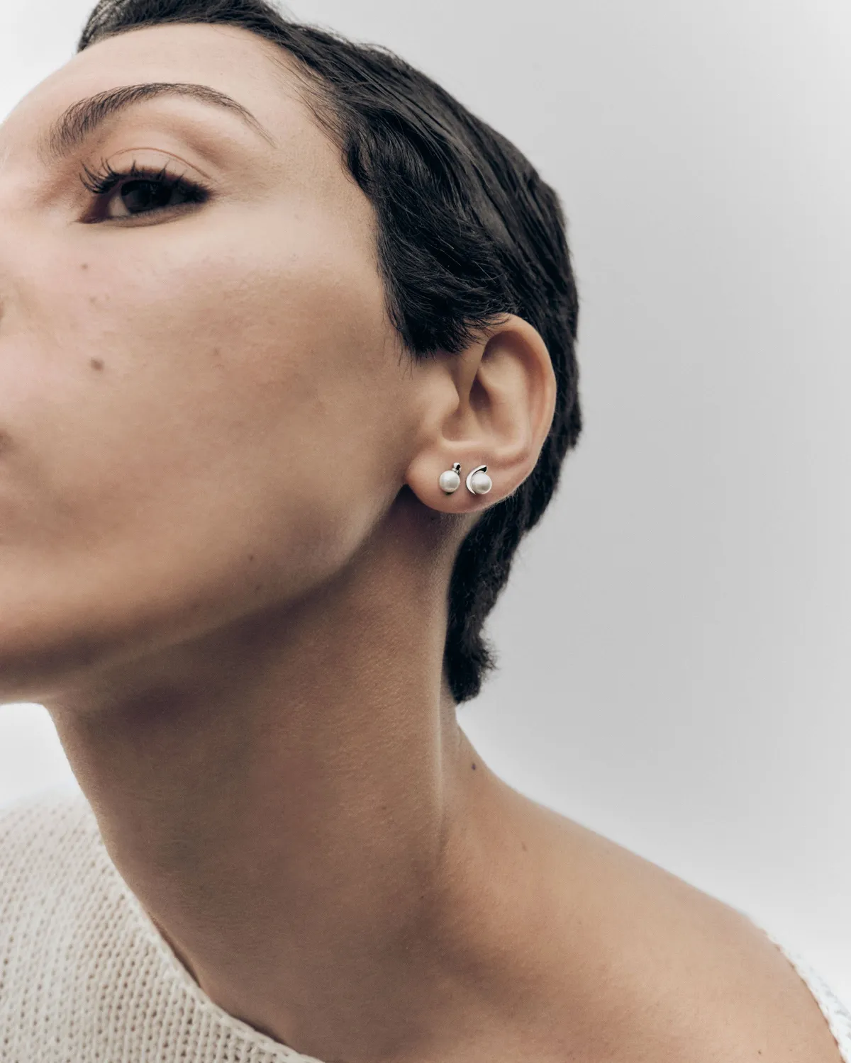 PDPAOLA La Perla Mini clous perle eau douce