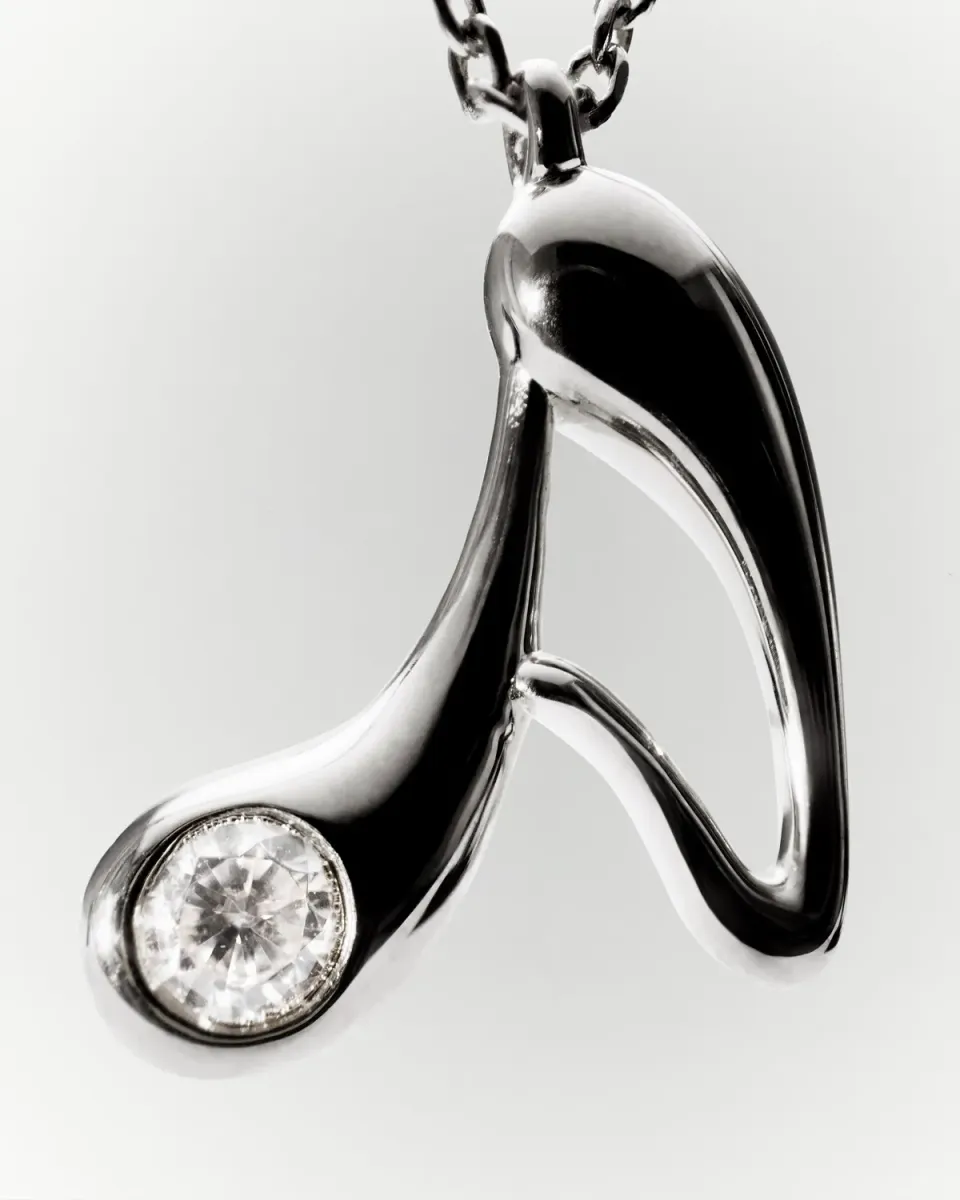 PDPAOLA Grid Initial A charm argent lettre A