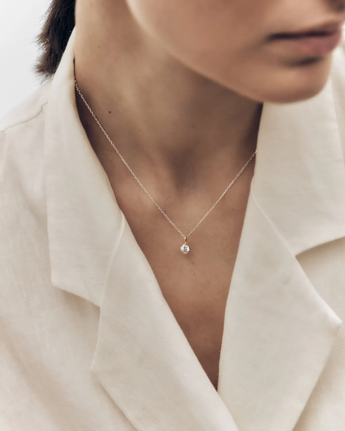 PDPAOLA Grace pendentif or jaune diamant 0,5 ct