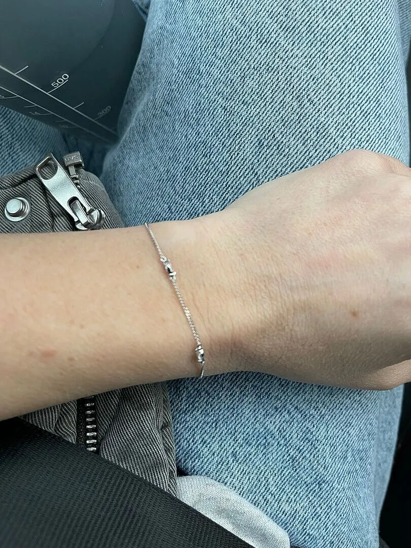 Astrid & Miyu Navette Crystal bracelet argent cristal
