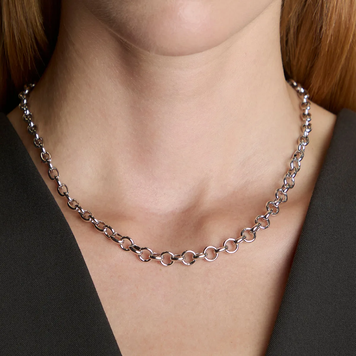 Astrid & Miyu Bold Chelsea collier chaîne argent recyclé