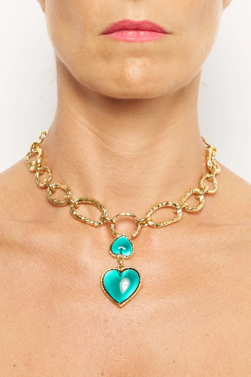 Philippe Ferrandis Break My Heart collier double cœur