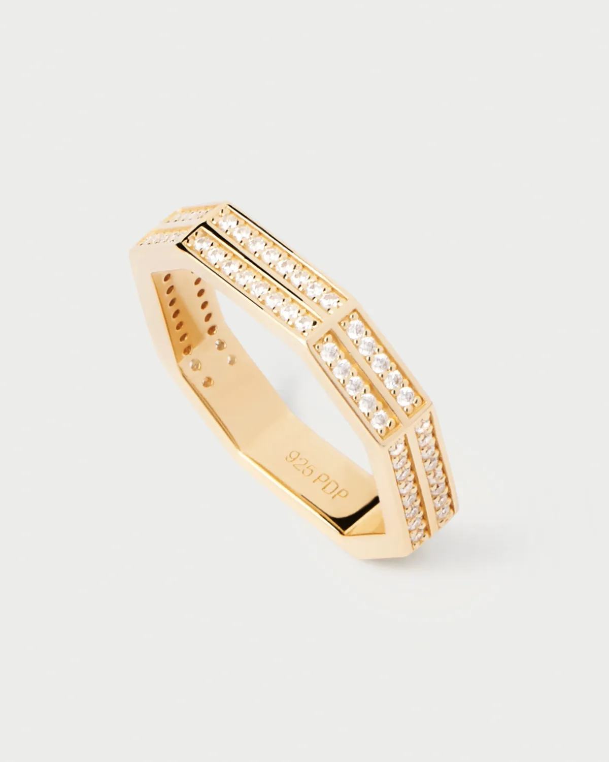 PDPAOLA Olympia bague zirconia blanc taille 12