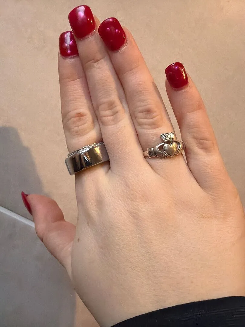 Astrid & Miyu Crystal Stacking bague cristal argenté