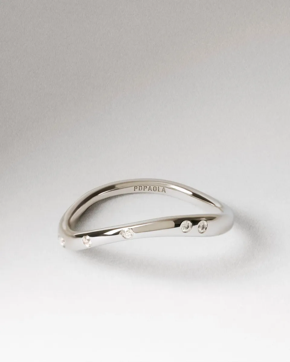 PDPAOLA Air bague zirconia blanche taille 10
