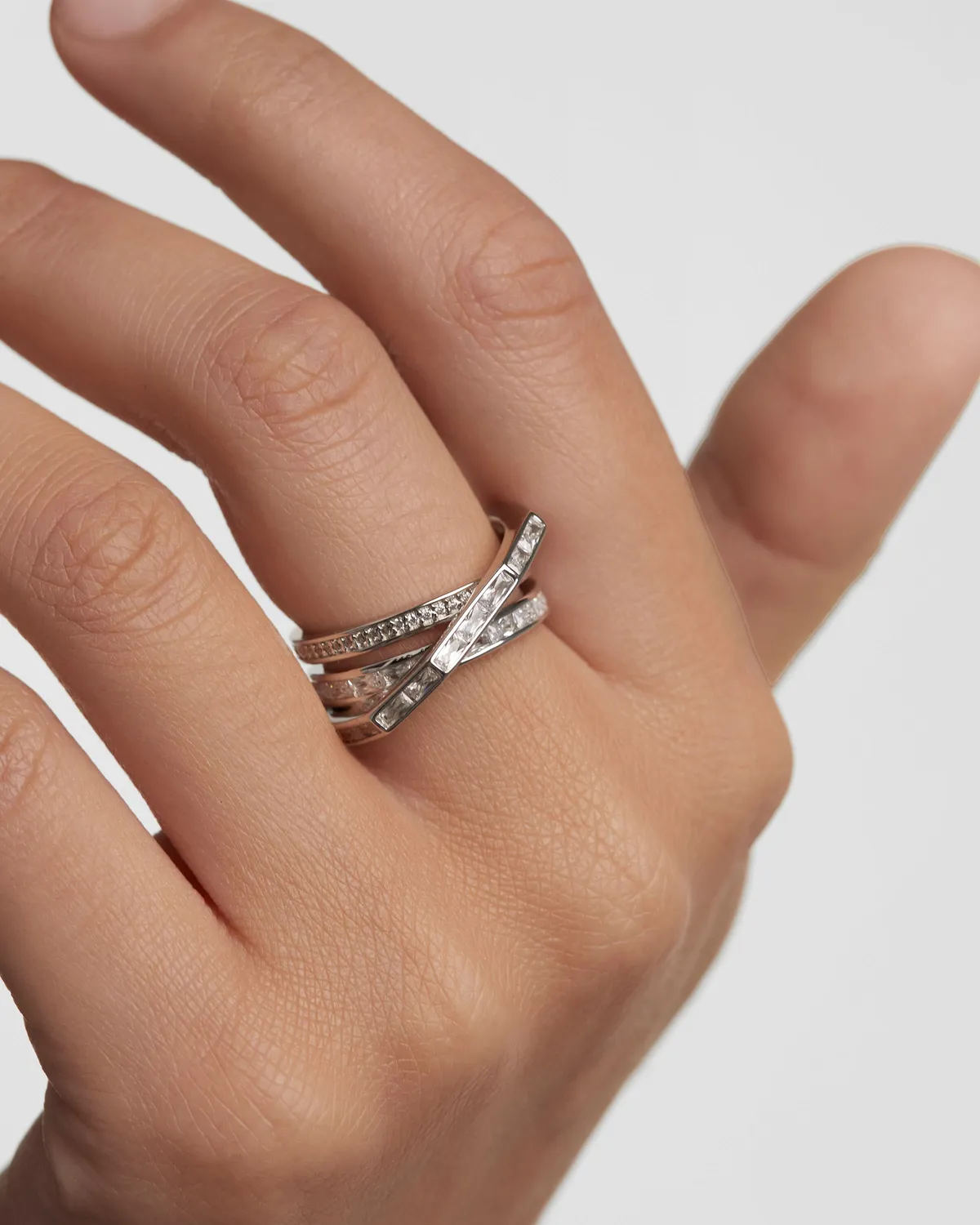 PDPAOLA Essentials Verona bague argent zirconia