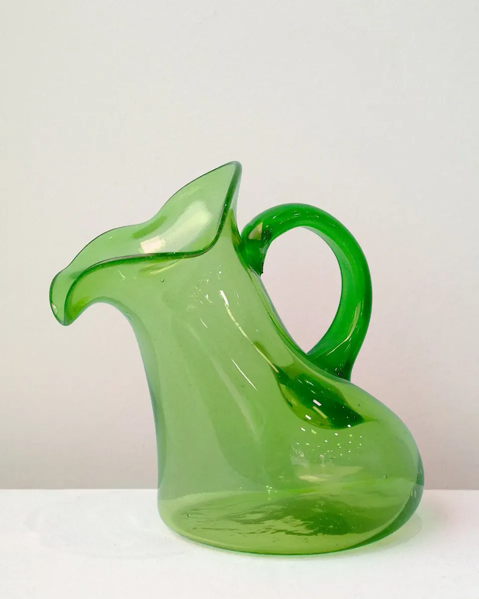 Completedworks Thaw pichet verre recyclé vert feuille
