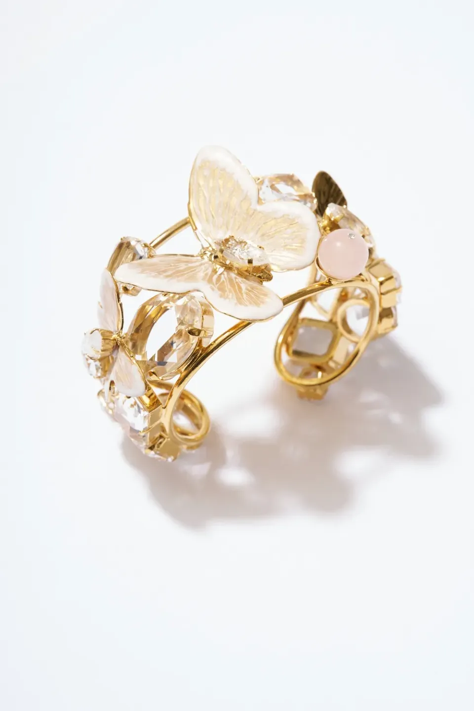 Philippe Ferrandis Fenice grande manchette quartz rose