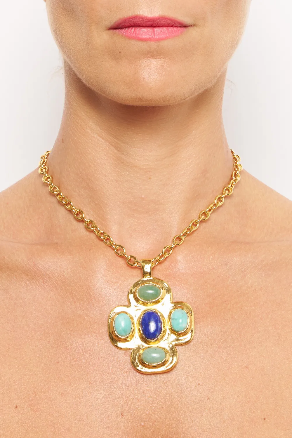 Philippe Ferrandis New Gems collier médaillon éclat